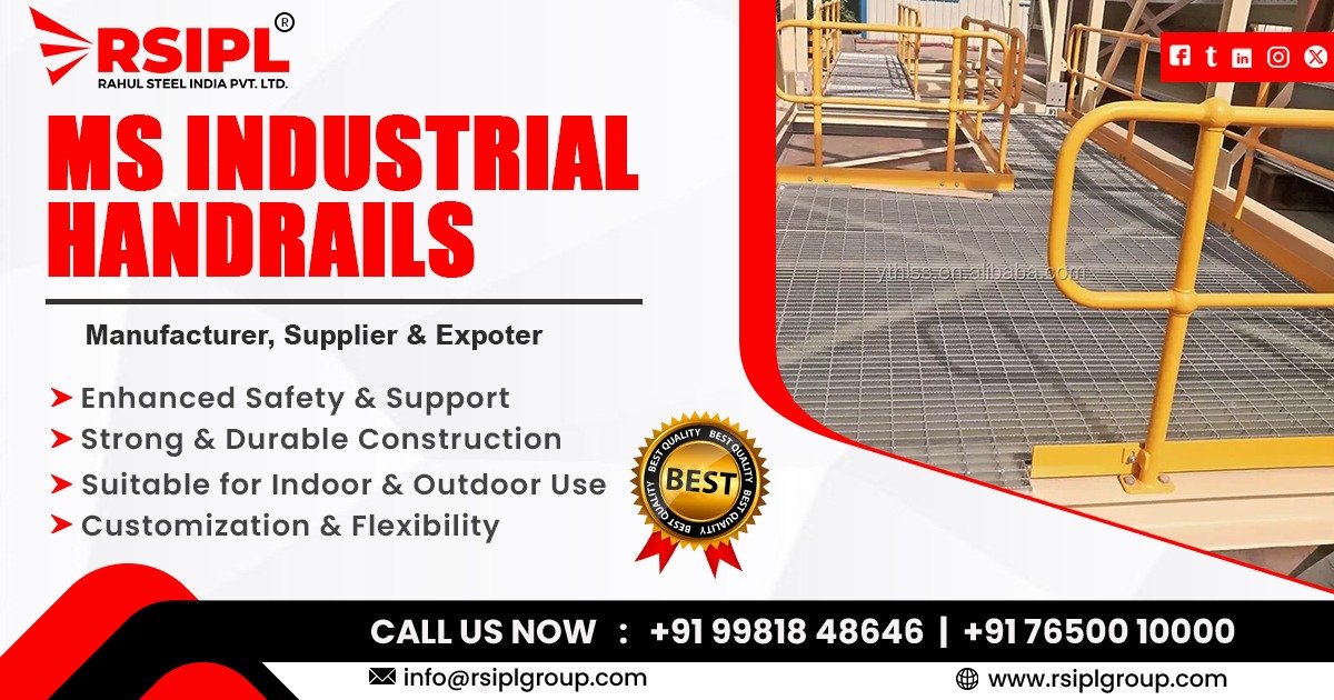 Mild Steel Industrial Handrail in Delhi