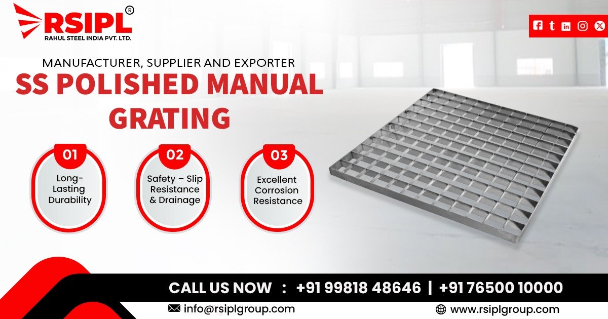 Stainless Steel Polished Manual Gratings in Uttarakhand