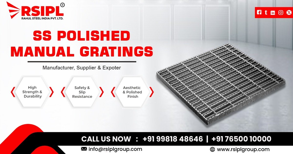 Stainless Steel Polished Manual Gratings in Hyderabad