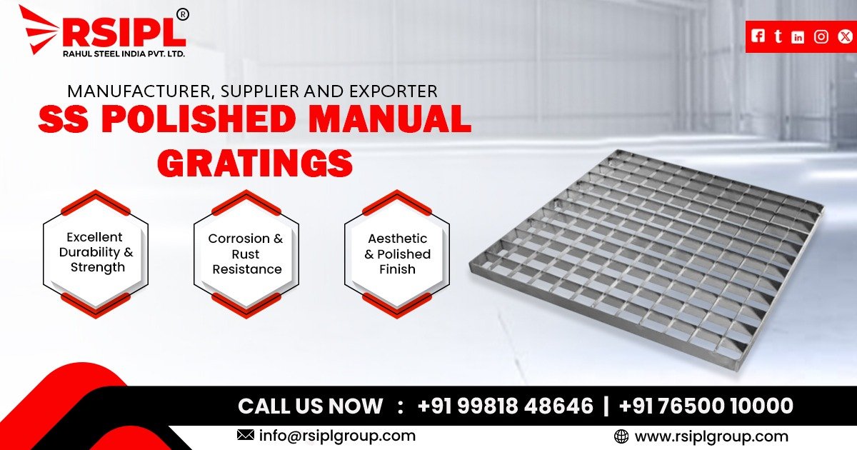 Stainless Steel Polished Manual Gratings in Bangalore