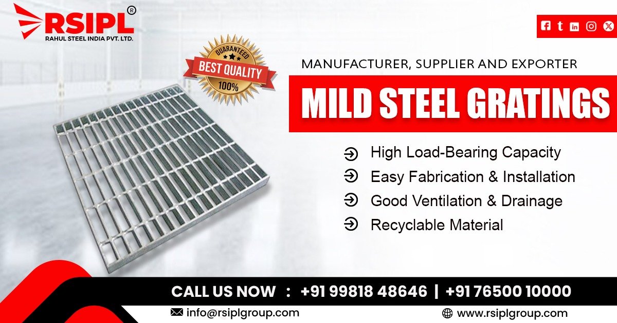Supplier of Mild Steel Gratings in Gujarat