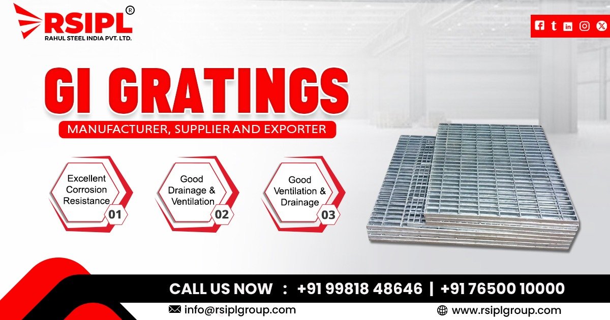 Supplier of GI Gratings in Gujarat