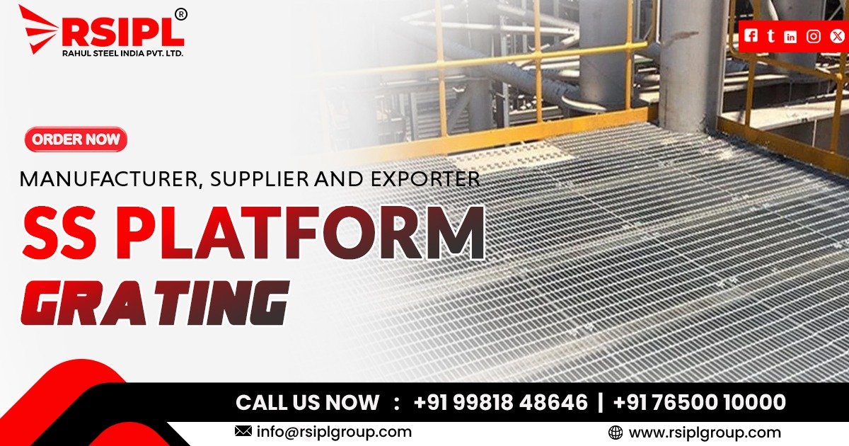 Supplier of Stainless Steel Platform Grating in Gujarat