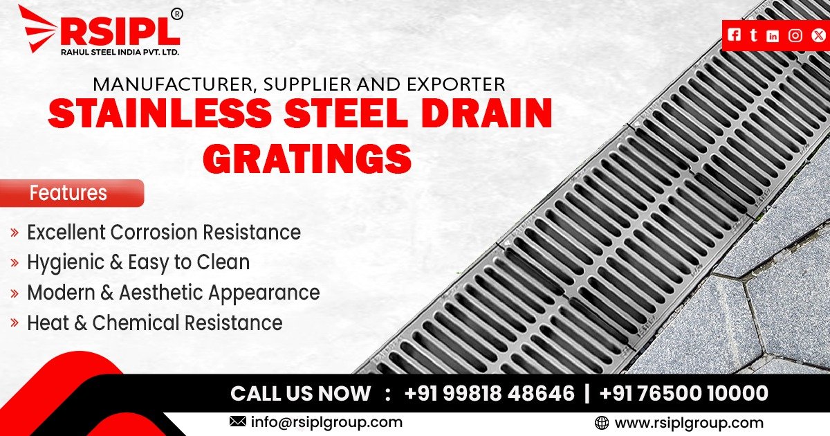 Supplier of Stainless Steel Drain Gratings in Gujarat