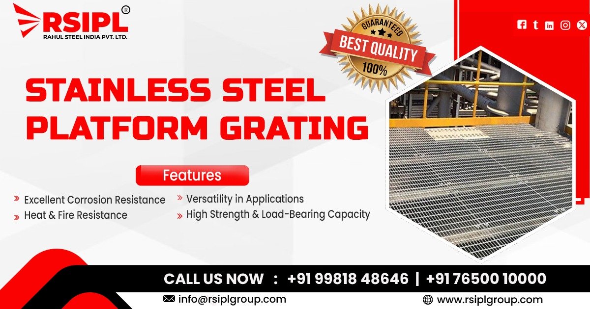 Supplier of Stainless Steel Platform Grating in Rajasthan