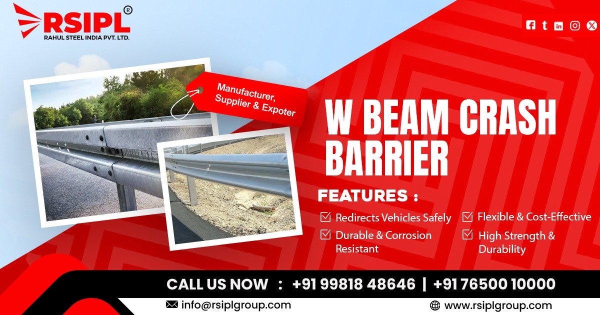 W Beam Crash Barrier in Gujarat