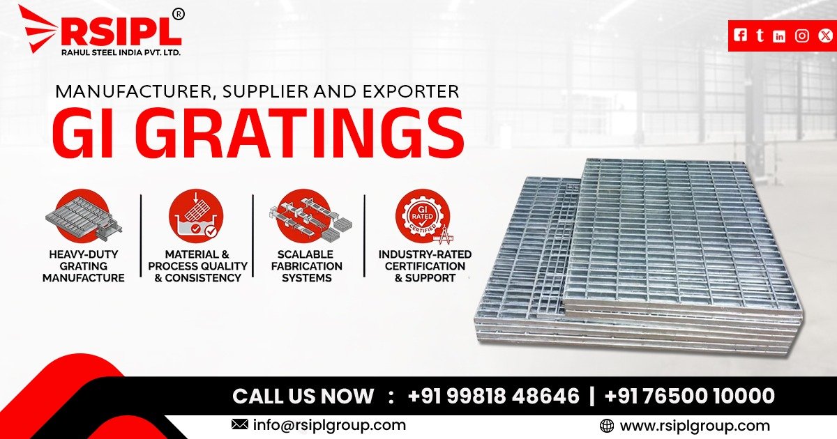GI Gratings Supplier In Madhya Pradesh by Rahul Steel India Pvt. Ltd.