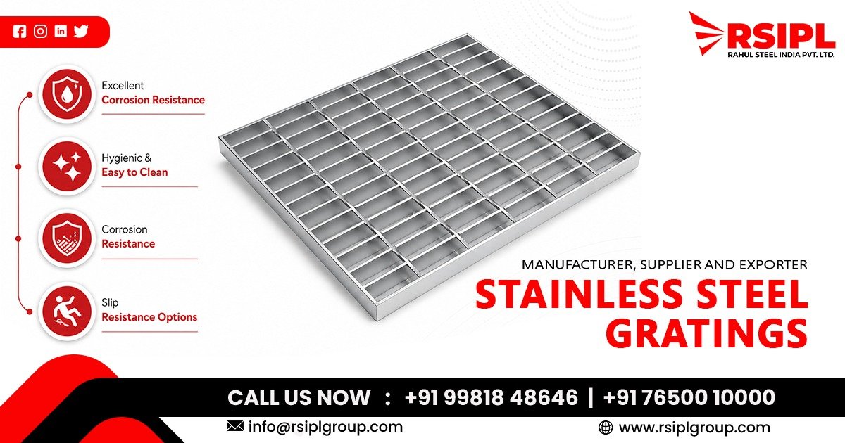 Industrial Supplier of SS Gratings in Gujarat by Rahul Steel India Pvt. Ltd.