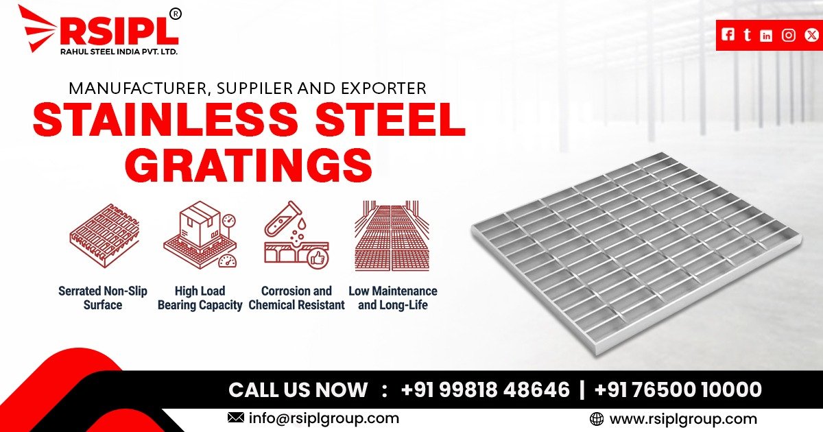 Supplier of Stainless Steel Gratings in Hyderabad by Rahul Steel India Pvt. Ltd.