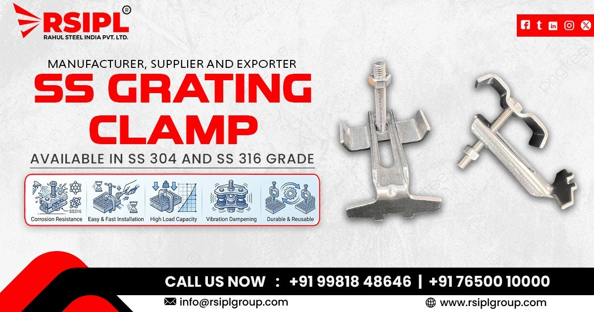Stainless Steel Grating Clamps from Rahul Steel India Pvt. Ltd.