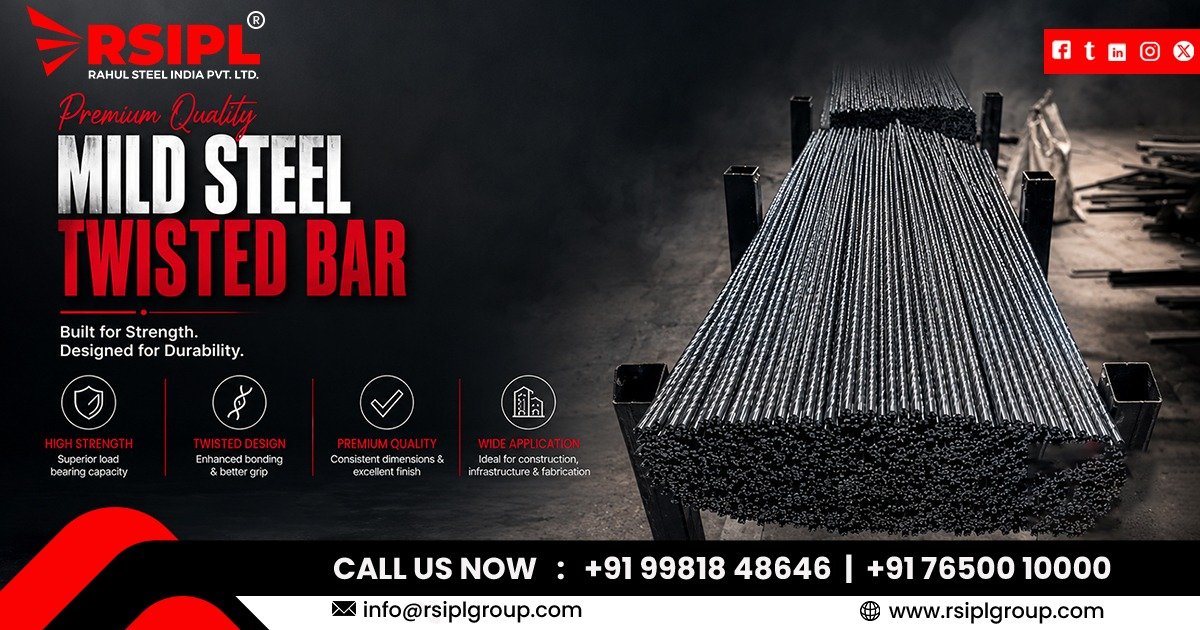 Premium Mild Steel Twisted Bar In Maharashtra