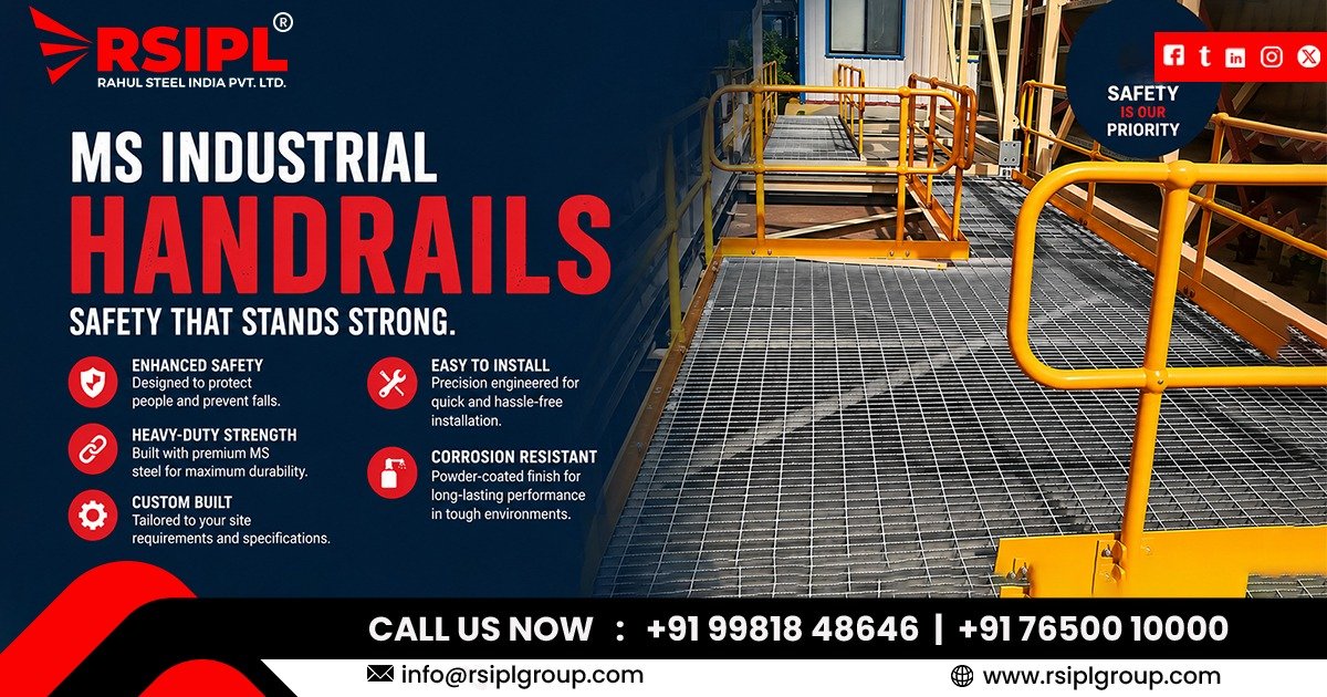 Industrial MS Handrail Solutions in Gujarat | RSIPL