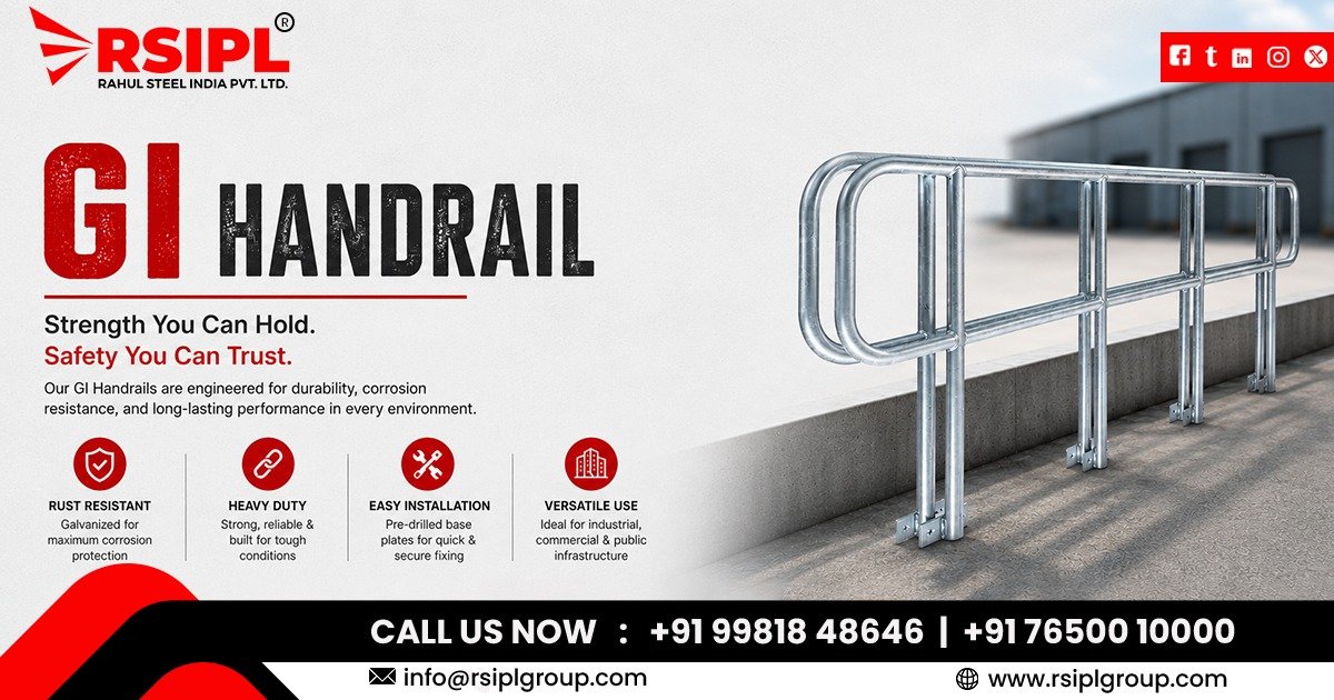 GI Handrail Manufacturer and Supplier in Gujarat