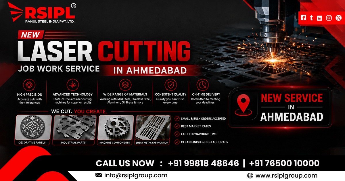Laser Cutting Job Work Service in Ahmedabad | RSIPL