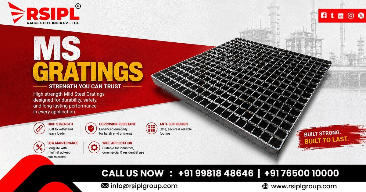 Industrial MS Gratings Manufacturer in Gujarat | Rahul Steel India Private Limited