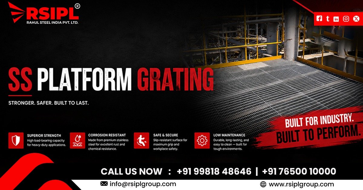 Stainless Steel Platform Grating Manufacturer in Ahmedabad | Rahul Steel India