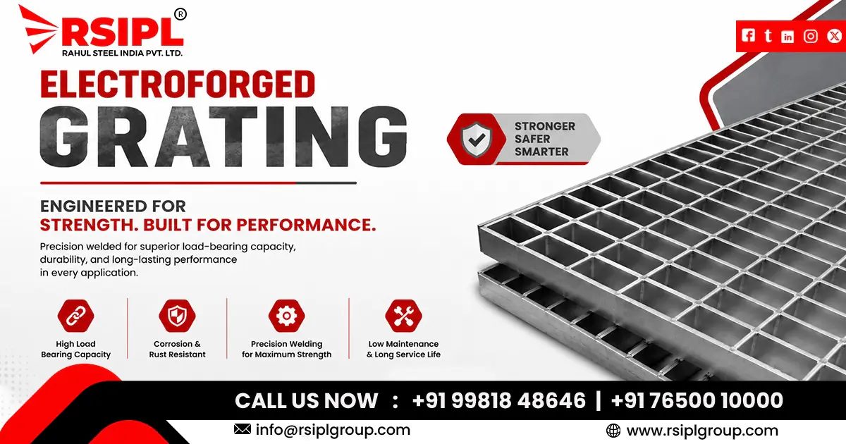 Electroforged Gratings in Telangana | Rahul Steel India Pvt. Ltd.
