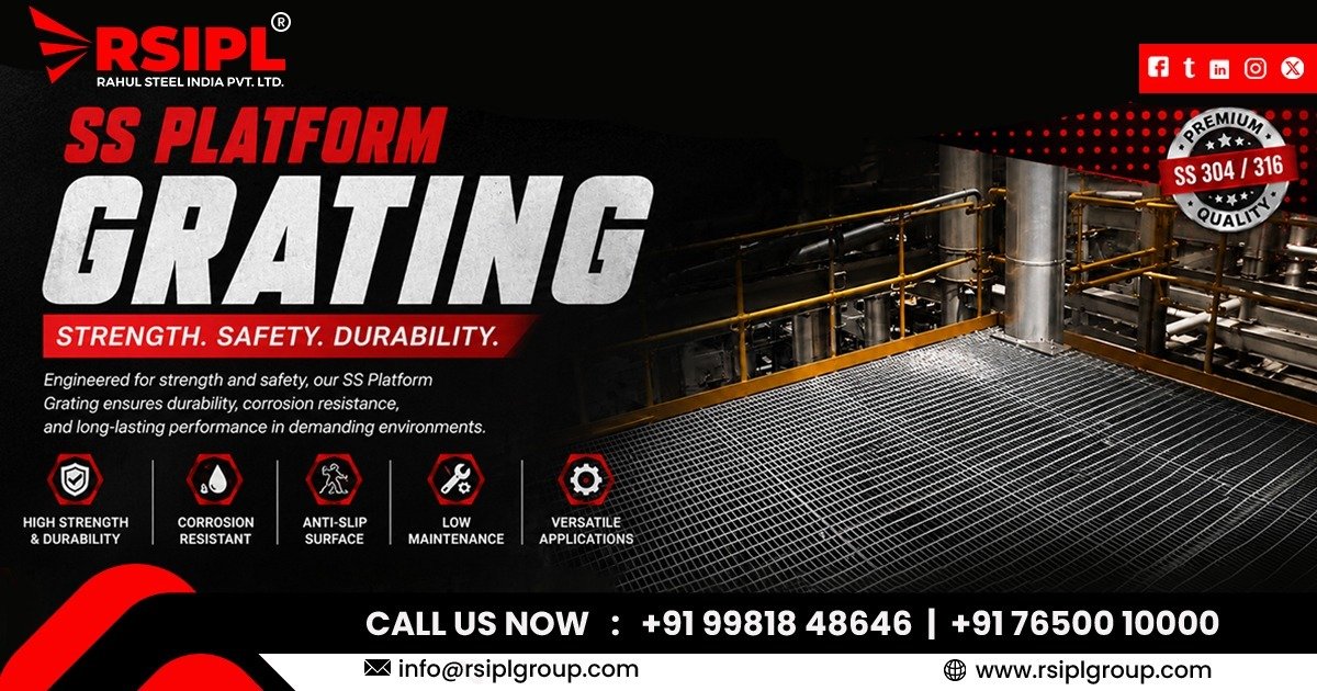 SS Platform Grating Supplier in Tripura | RSIPL