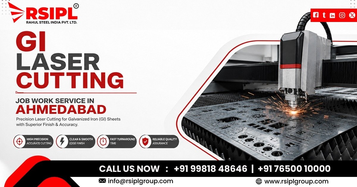 GI Laser Cutting Job Work Service in Ahmedabad