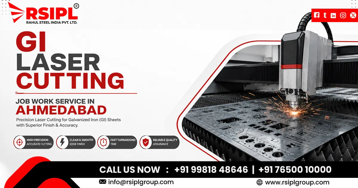 GI Laser Cutting Job Work Service in Ahmedabad