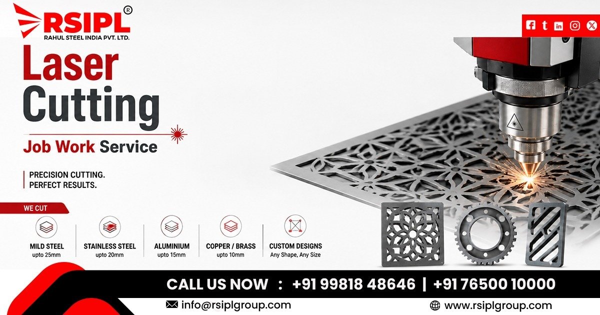 Laser Cutting Job Work Service for Custom Designs in Ahmedabad
