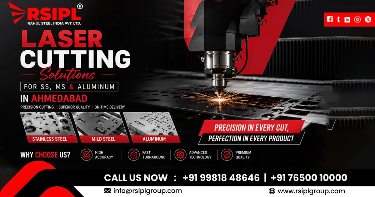 Laser Cutting Solutions for SS, MS & Aluminum in Ahmedabad