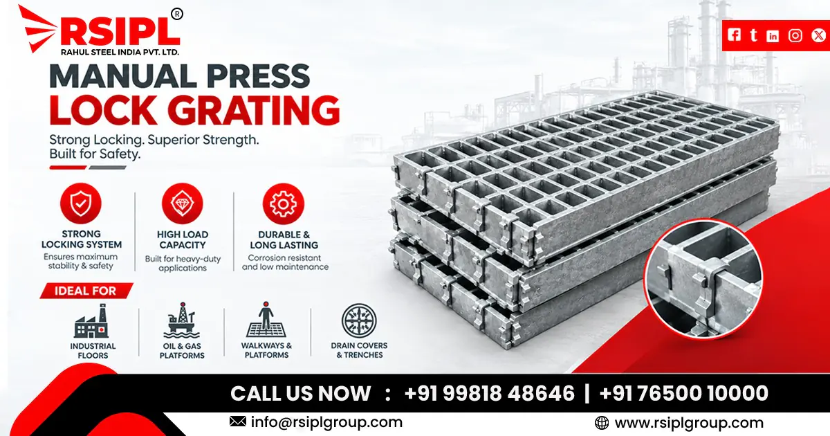 Manual Press Lock Grating Supplier In Meghalaya