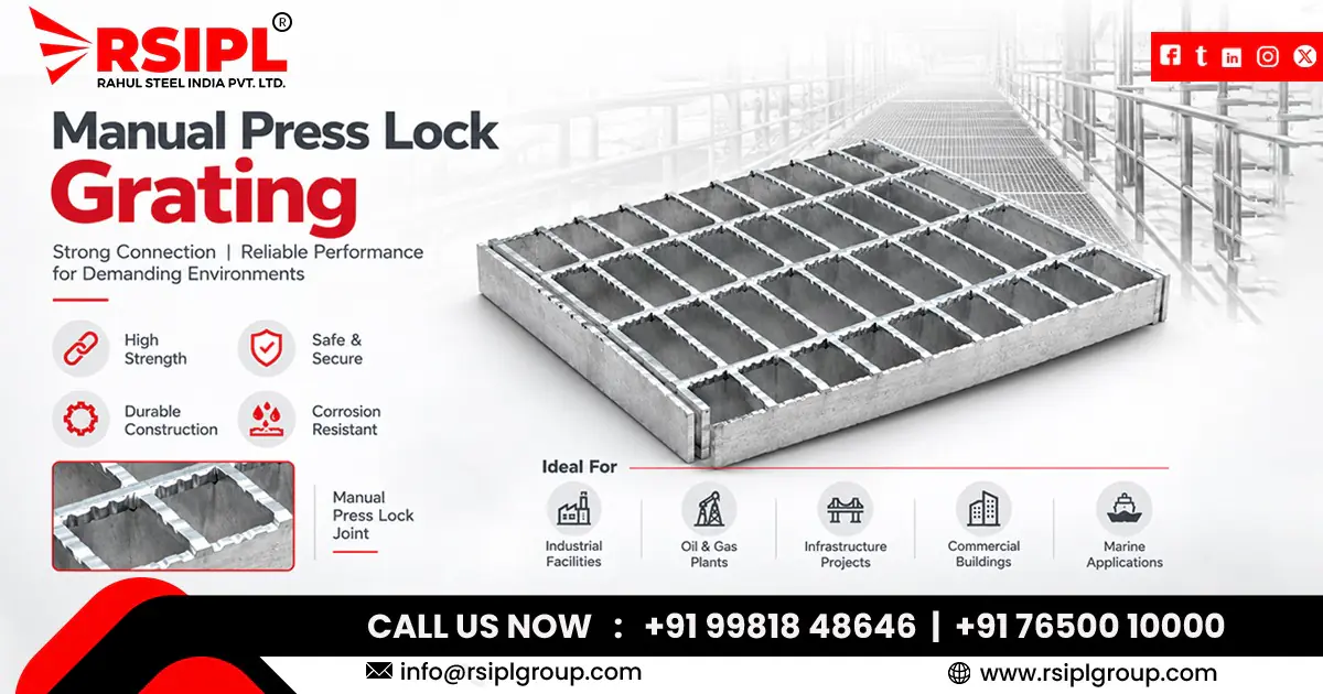 Manual Press Lock Grating Supplier In Jharkhand