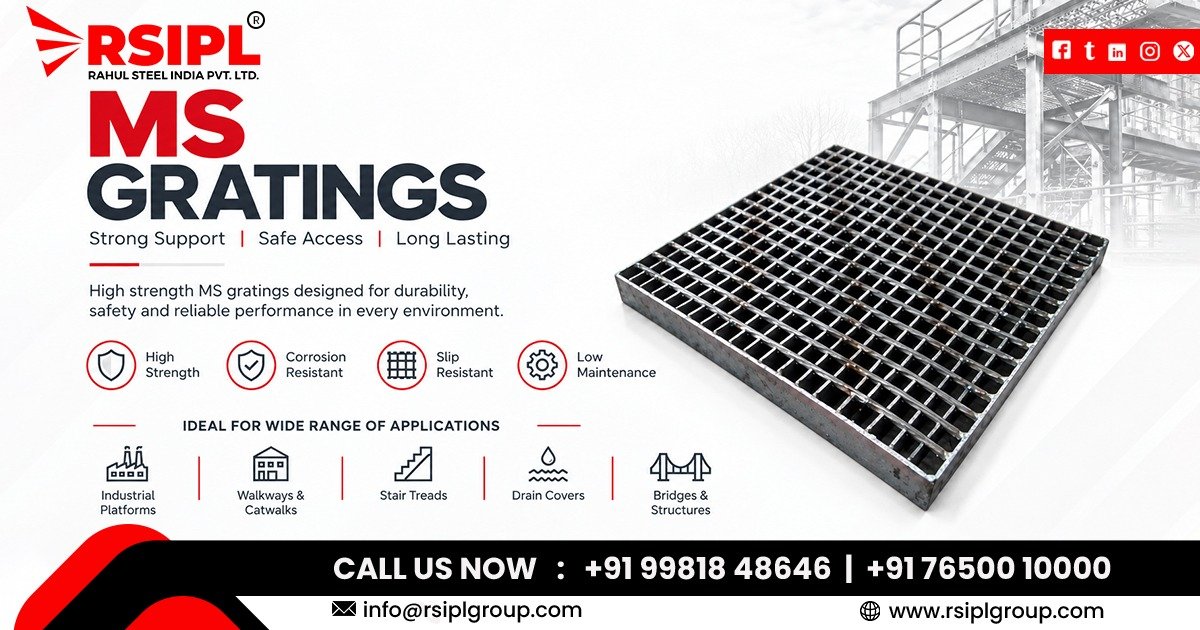 MS Gratings for Drainage Channels and Industrial Walkways